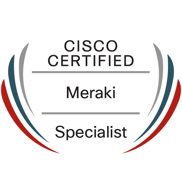 Cisco Meraki Solutions Specialist certification badge